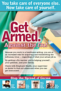 Get Armed Flu Prevention Poster
