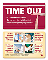 Time Out Badgie™ Card