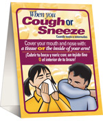 Cover Your Cough Table Tent