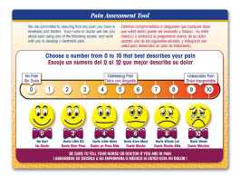 Briggs Healthcare 1846 Wong-Baker Faces Pain Rating Scale Card