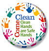 Clean Hands are Safe Hands Button