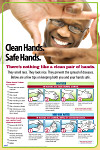 Clean Hands are Caring Hands Poster