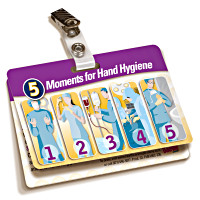 5 Moments for Hand Hygiene Badgie Card