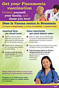 Gen. Public  Pneumonia Prevention Poster 16 x 24"
