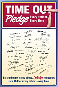 Time Out Pledge Poster
