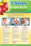 3 Steps to Fight the Flu Poster