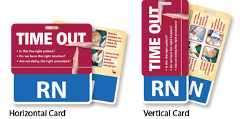 Time Out I.D. Peek-a-Boo Cards (Horizontal & Vertical)